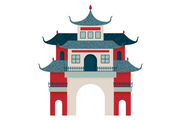 Chinese Building Color Icon: A Guide to Asian Traditional Design Assets