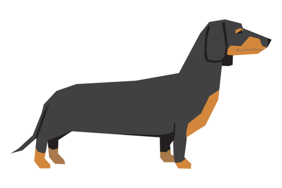 Dachshund Side View: The Iconic Dog Breed Color Icon