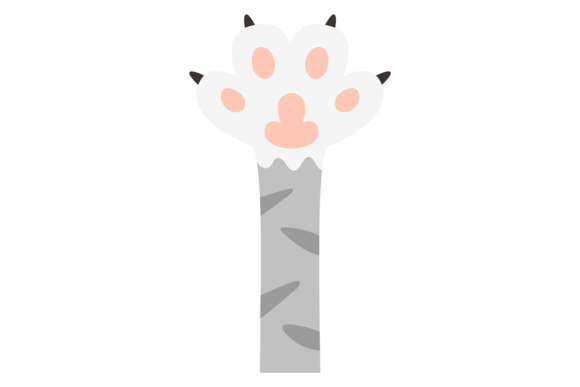 Kitten Paw Color Icon: A Cute Cat Leg for Creative Projects