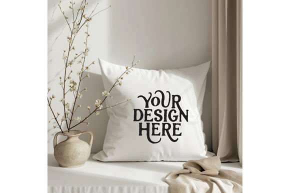 Memorial Day, Empty Pillow White Color: A Designer's Mockup