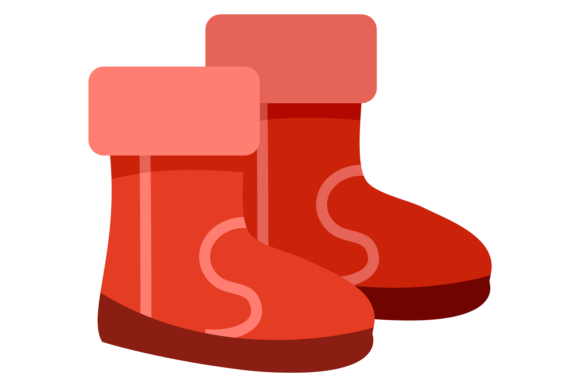 Red Warm Boots Color Icon: Winter Footwear Design Guide