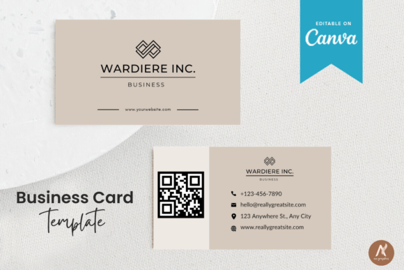 Royal Color Business Card Canva Template: Instant Professionalism