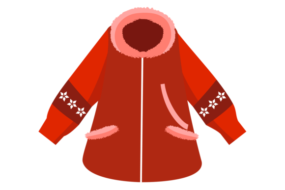 Winter Coat Color Icon: The Bold Red Outdoor Design Element