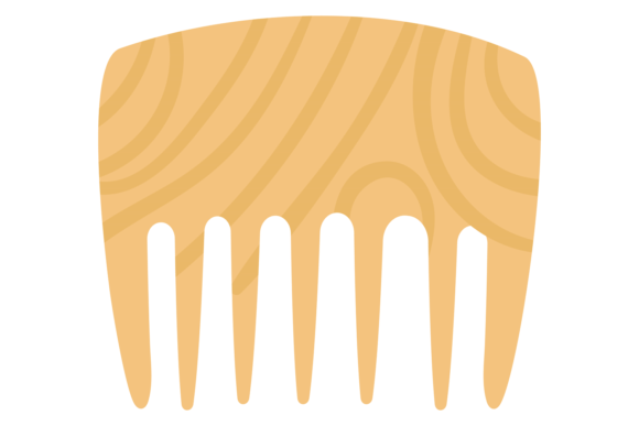 Wooden Comb Icon: The Organic Design Asset You Need