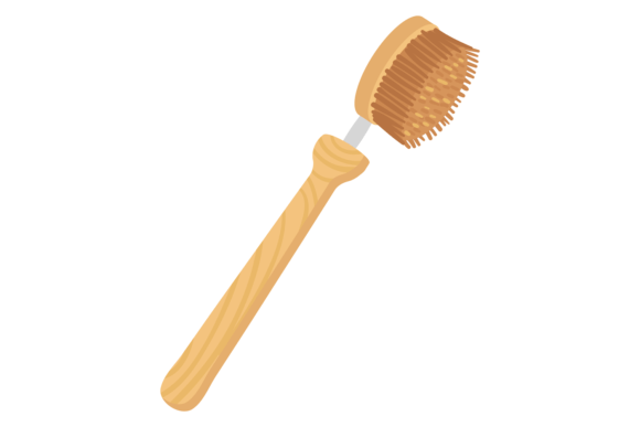 Wooden Toothbrush Icon: Your Eco Bathroom Tool Design
